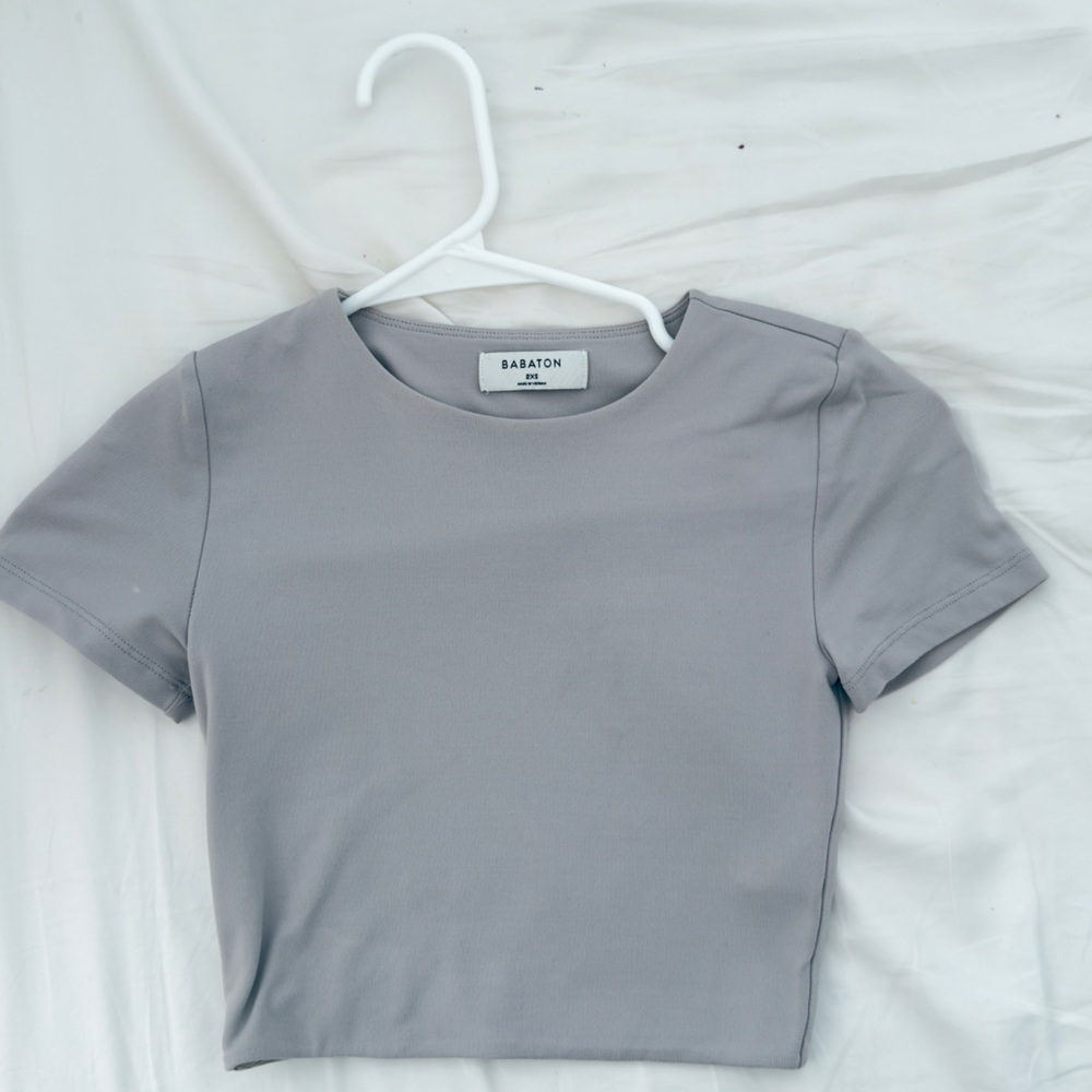 Aritzia gray Short Sleeve Top